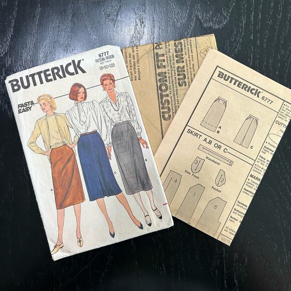 VTG- skirt pattern office business casual- size 8-12 sewing pattern- midi skirt - Picture 1 of 5